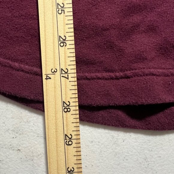 🟣🟣 Victoria's Secret Size Small Maroon Crew Neck Love Pink Sweatshirt Sweater - Picture 6 of 6